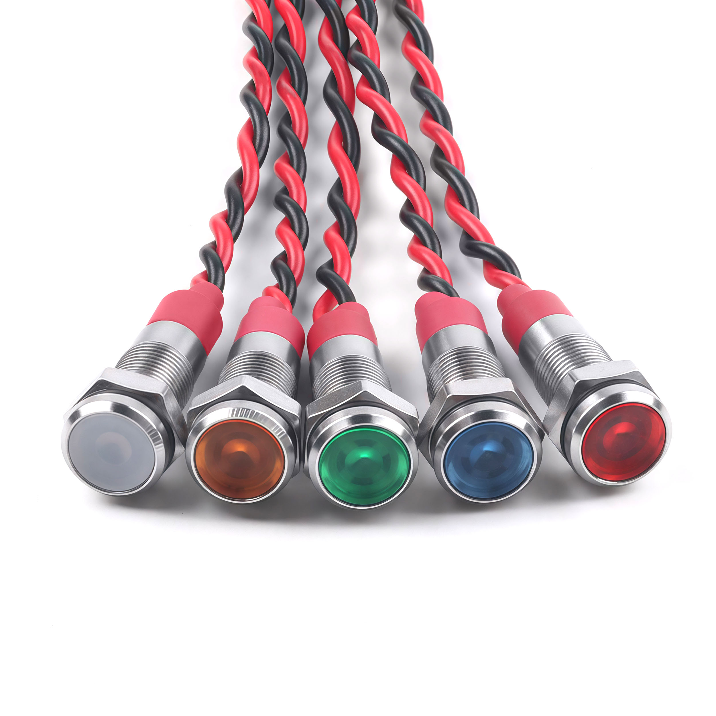 Panel Line Marker - Lampu Indikator LED Logam 6Mm Pemasangan