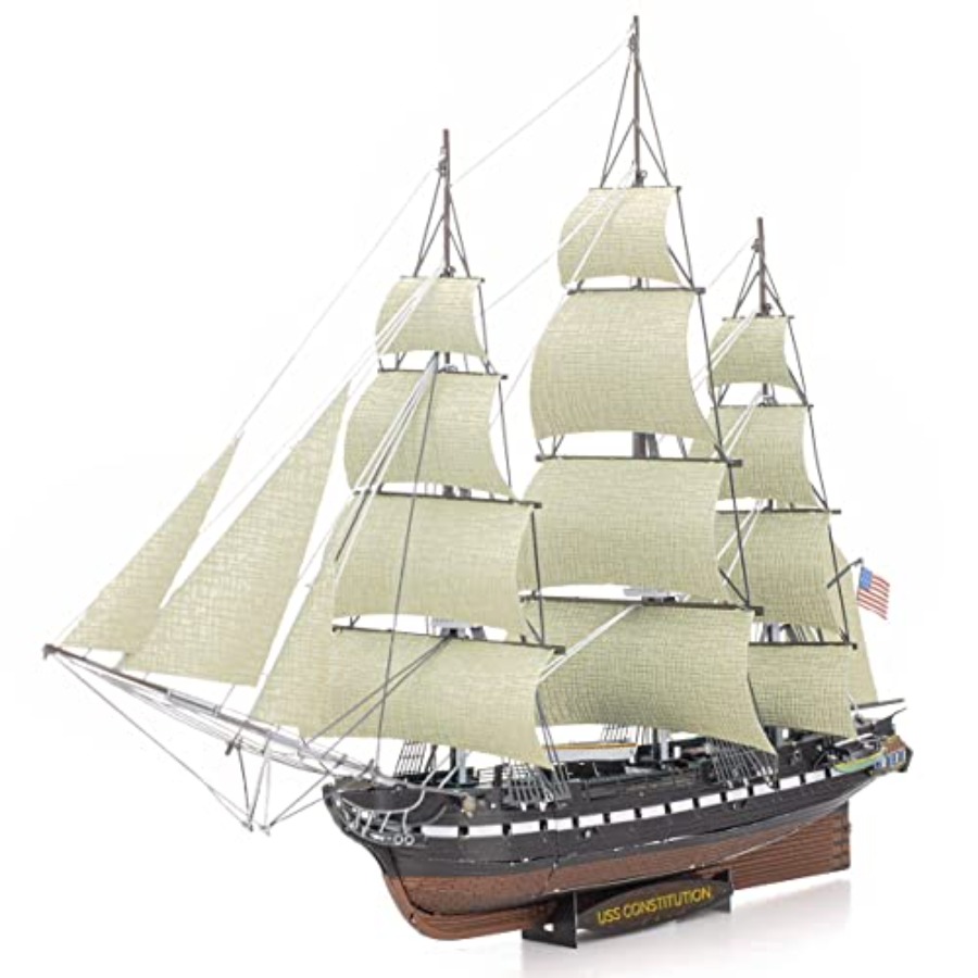 Model Kit Uss Constitution - Kit Model Logam 3D Seri Premium