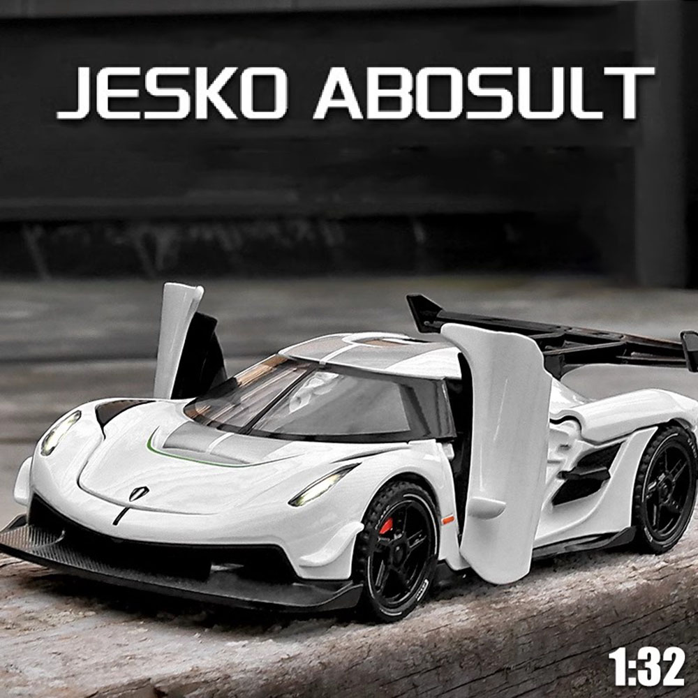 Model Kit Ferrari - Skala 1:32 KNSG Jesko Model mainan