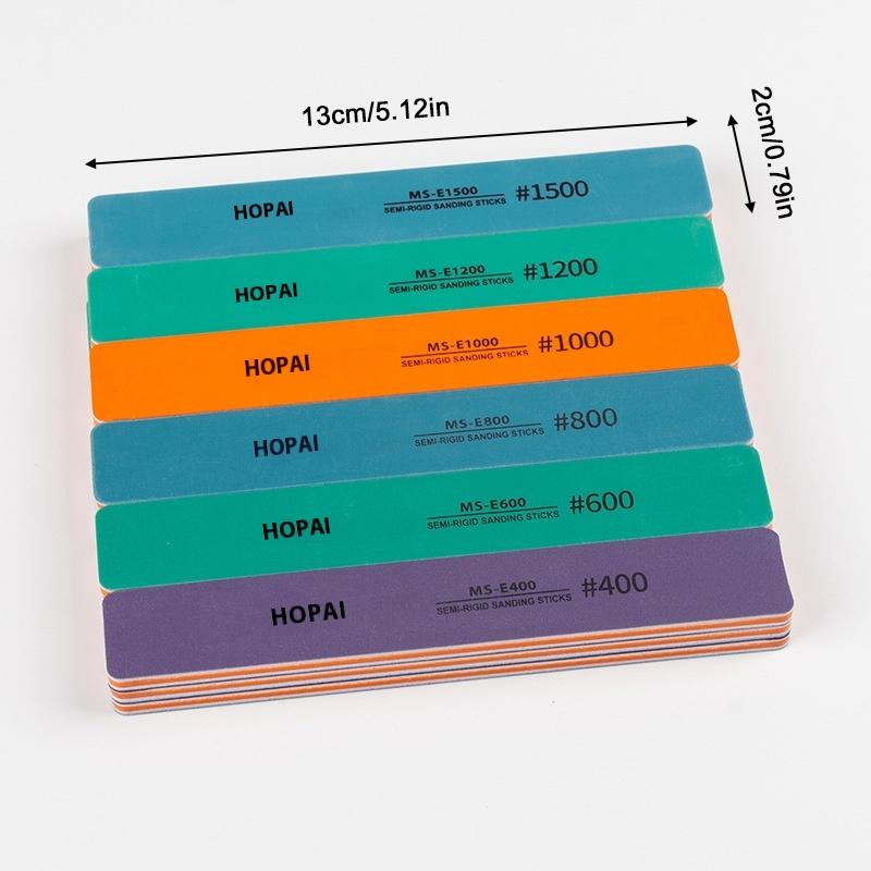 Sanding Stick Set - Promo! 6Pcs Tongkat Amplas Semi-kaku MS-E400-1500,
