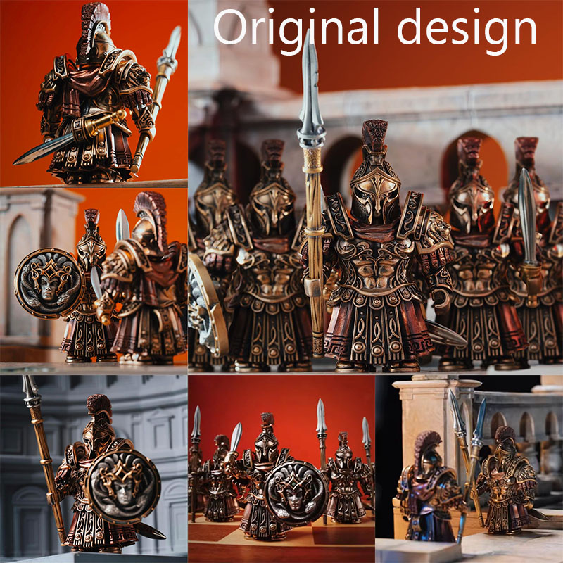 Model Kit Lego - Desain Asli Blok Bangunan Komandan Spartan