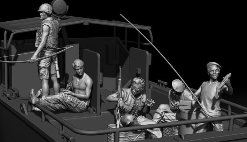 Model Kit Italeri - Kit Model Figur Resin Die-Cast Skala