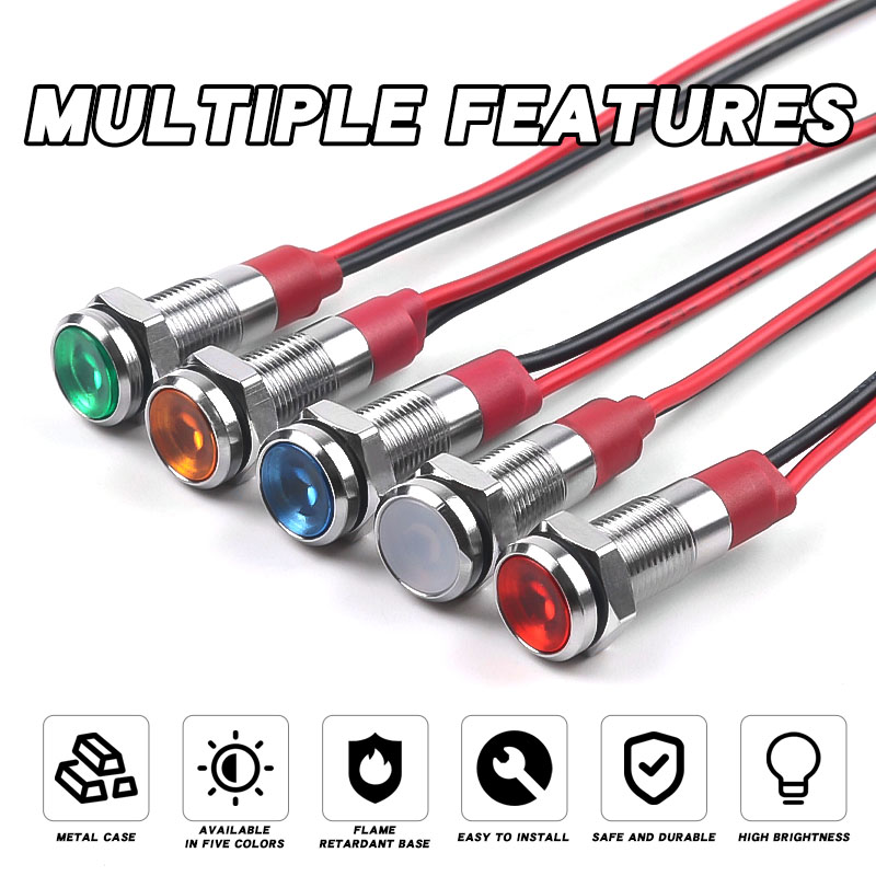 Lampu Indikator LED Logam 6Mm  - Panel Line Marker ulasan dan harga