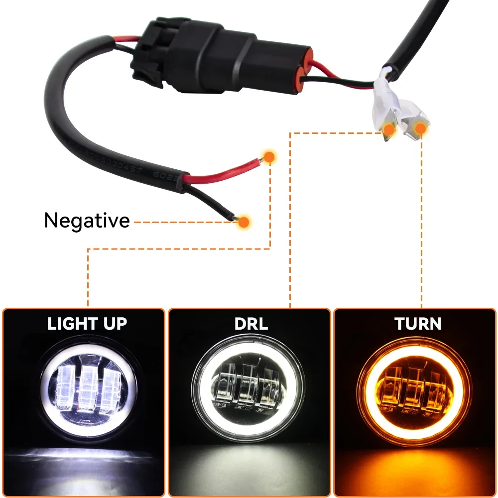 Lampu Kabut Depan LED Bulat 4  - Model Kit Dodge Charger ulasan dan harga