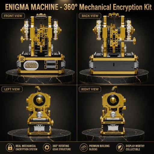 Set Blok Bangunan Mesin Enigma - Model Kit Companies ulasan dan harga