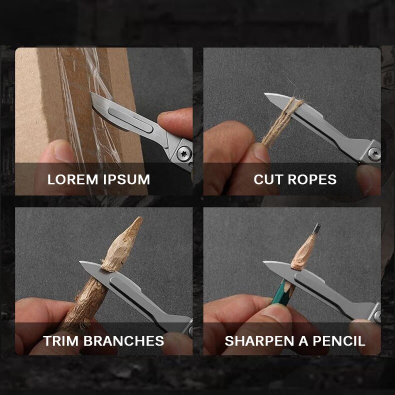 Pisau lipat baja tahan karat,  - Hobby Knife Blade ulasan dan harga