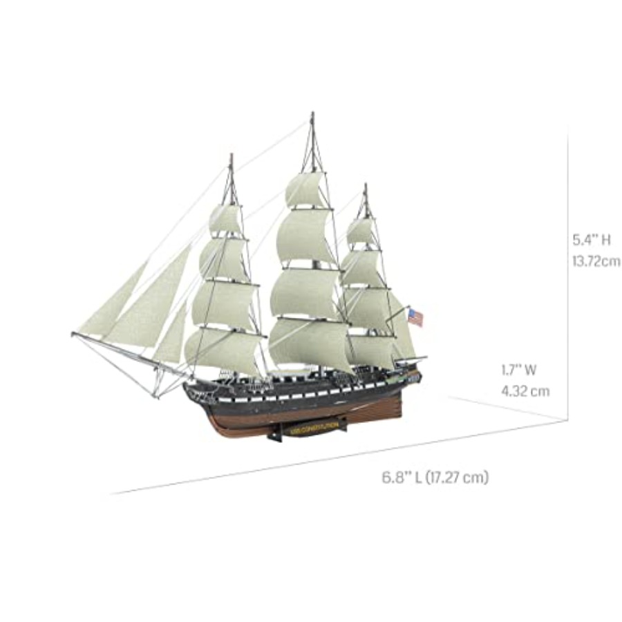 Kit Model Logam 3D Seri Premiu - Model Kit Uss Constitution ulasan dan harga