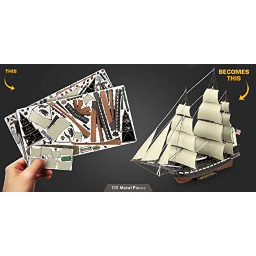 Kit Model Logam 3D Seri Premiu - Model Kit Uss Constitution ulasan dan harga