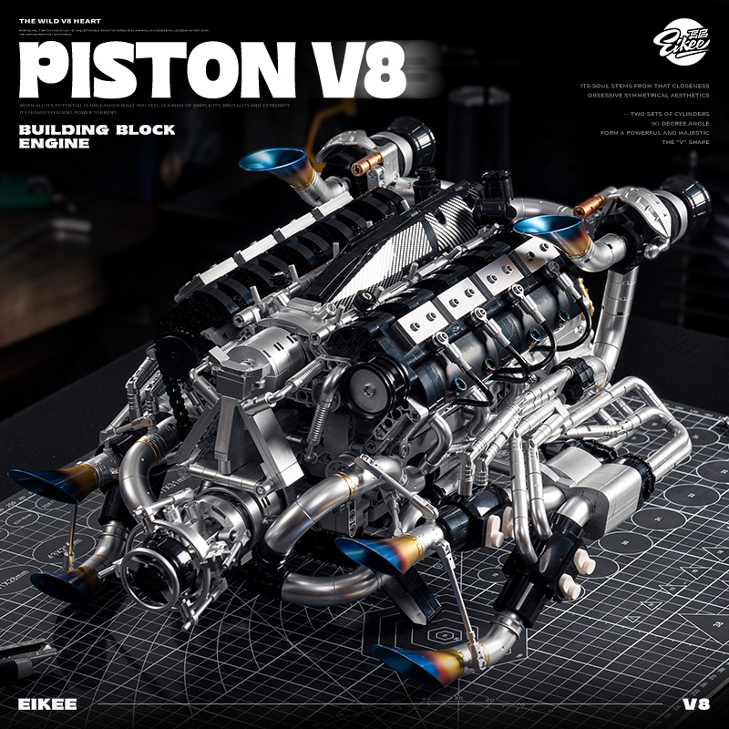Kit Blok Bangunan Mesin V8 Sup - Model Kit Lego ulasan dan harga