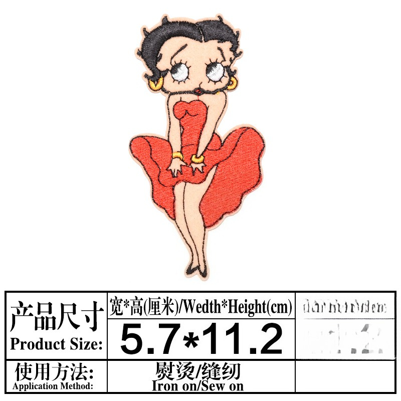Patch Betty Boop dengan Cetak  - Model Kit Anime ulasan dan harga