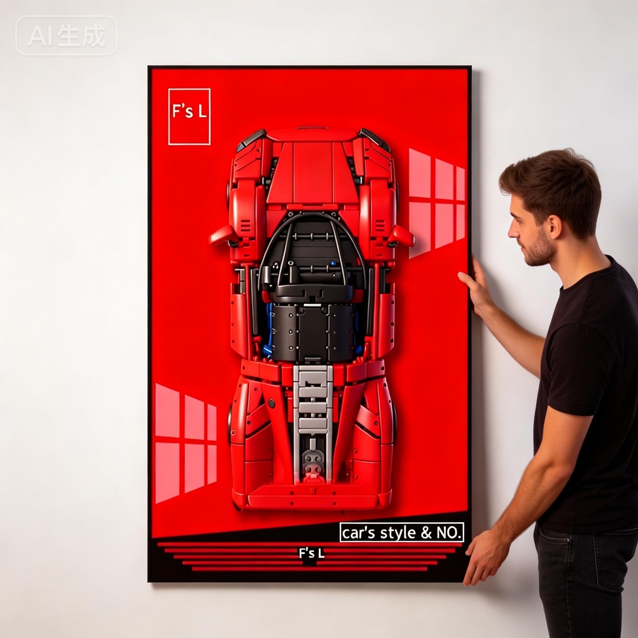 Papan Pajangan Bingkai Foto BA - Model Kit Ferrari ulasan dan harga