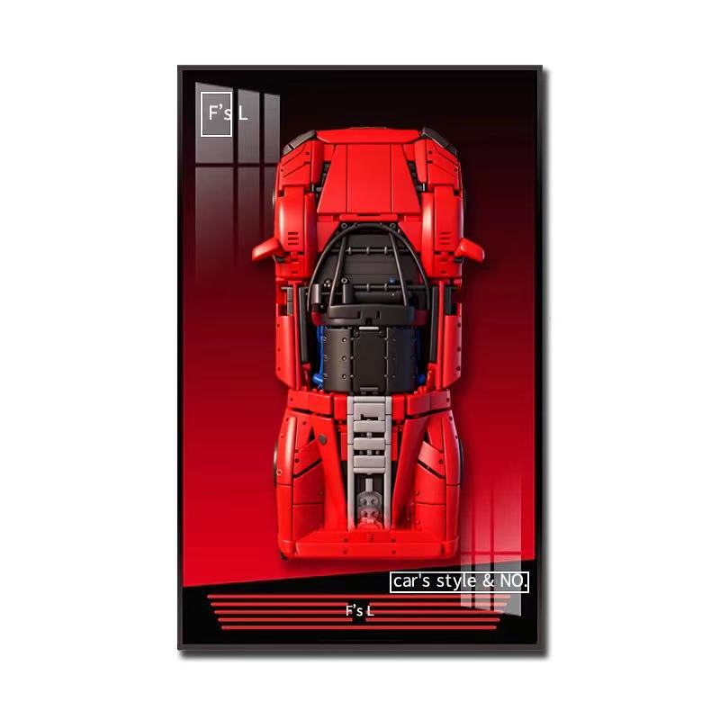 Papan Pajangan Bingkai Foto BA - Model Kit Ferrari ulasan dan harga