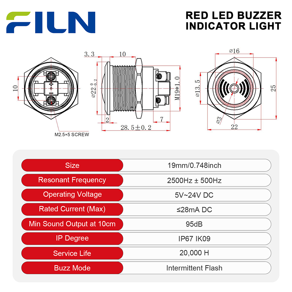 FILN 2 Buah 19MM LED Logam Buz - Panel Line Marker ulasan dan harga