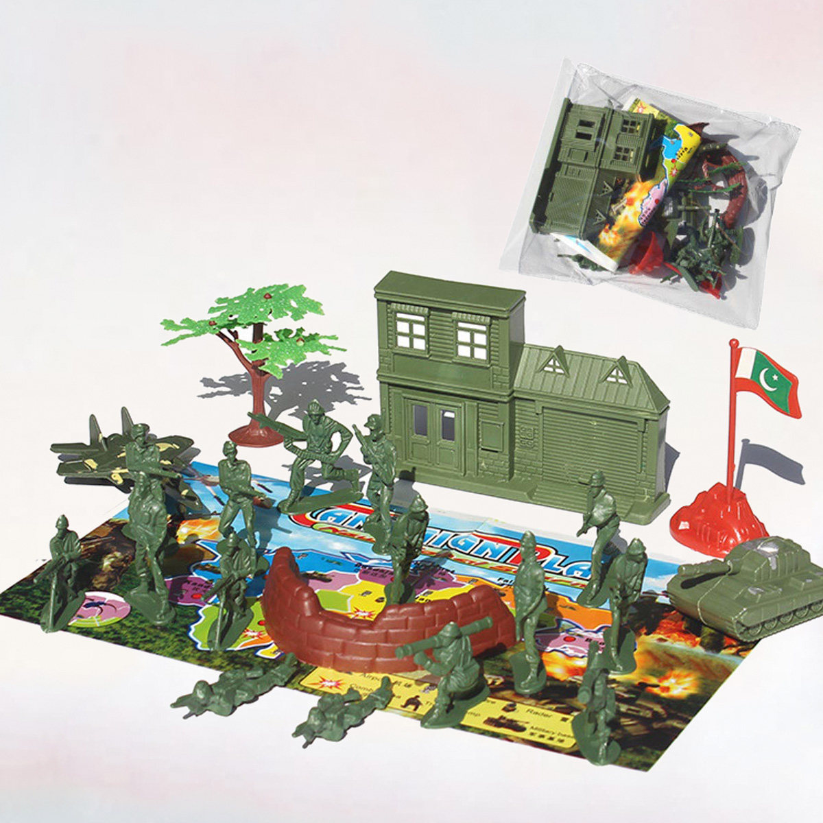 21Pcs Set Figur Tentara Plasti - Model Kit Figure ulasan dan harga