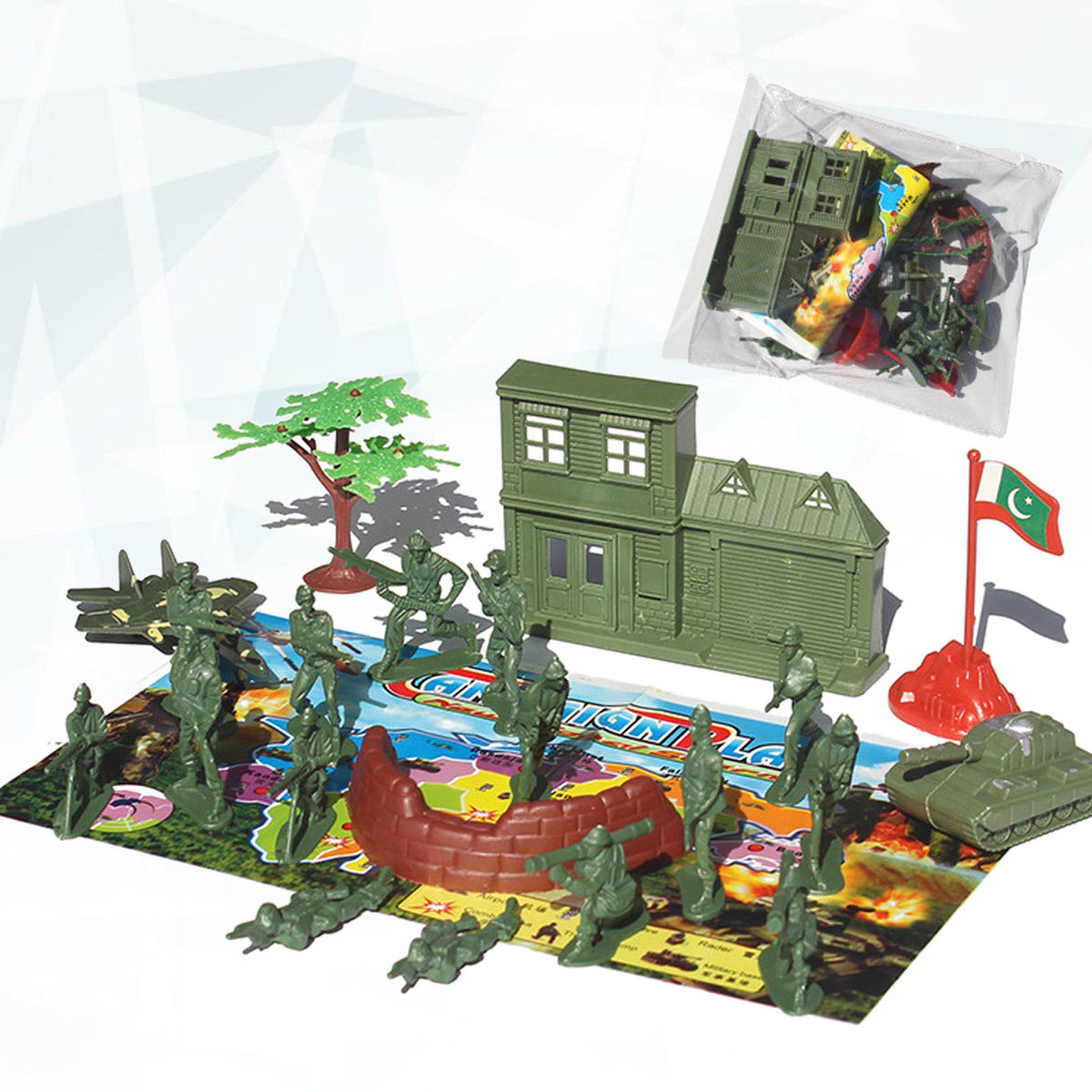 21Pcs Set Figur Tentara Plasti - Model Kit Figure ulasan dan harga