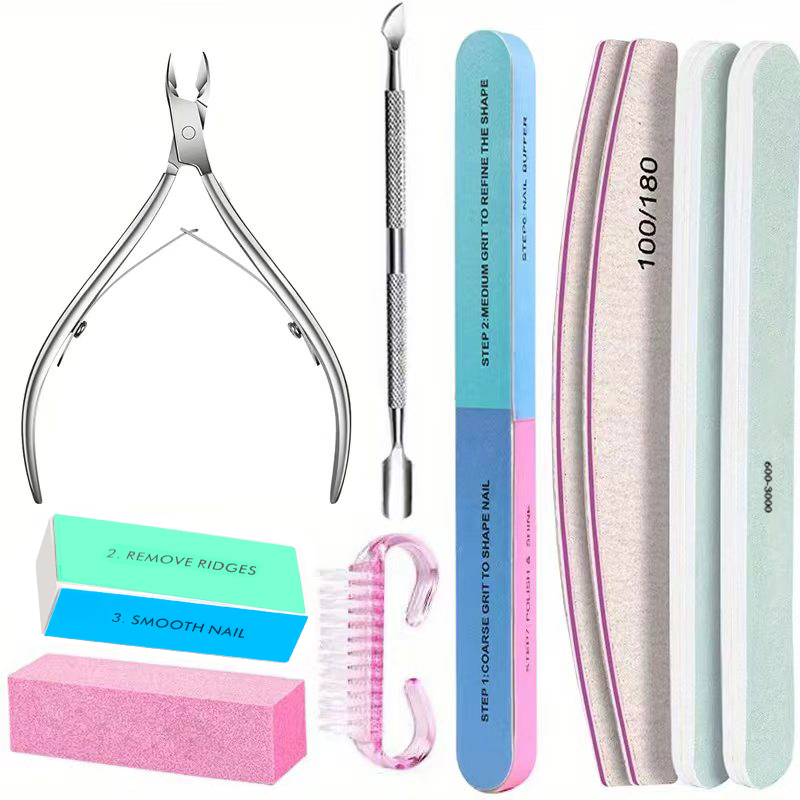 10Pcs Set Perlengkapan Nail Ar - Sanding Stick Set ulasan dan harga