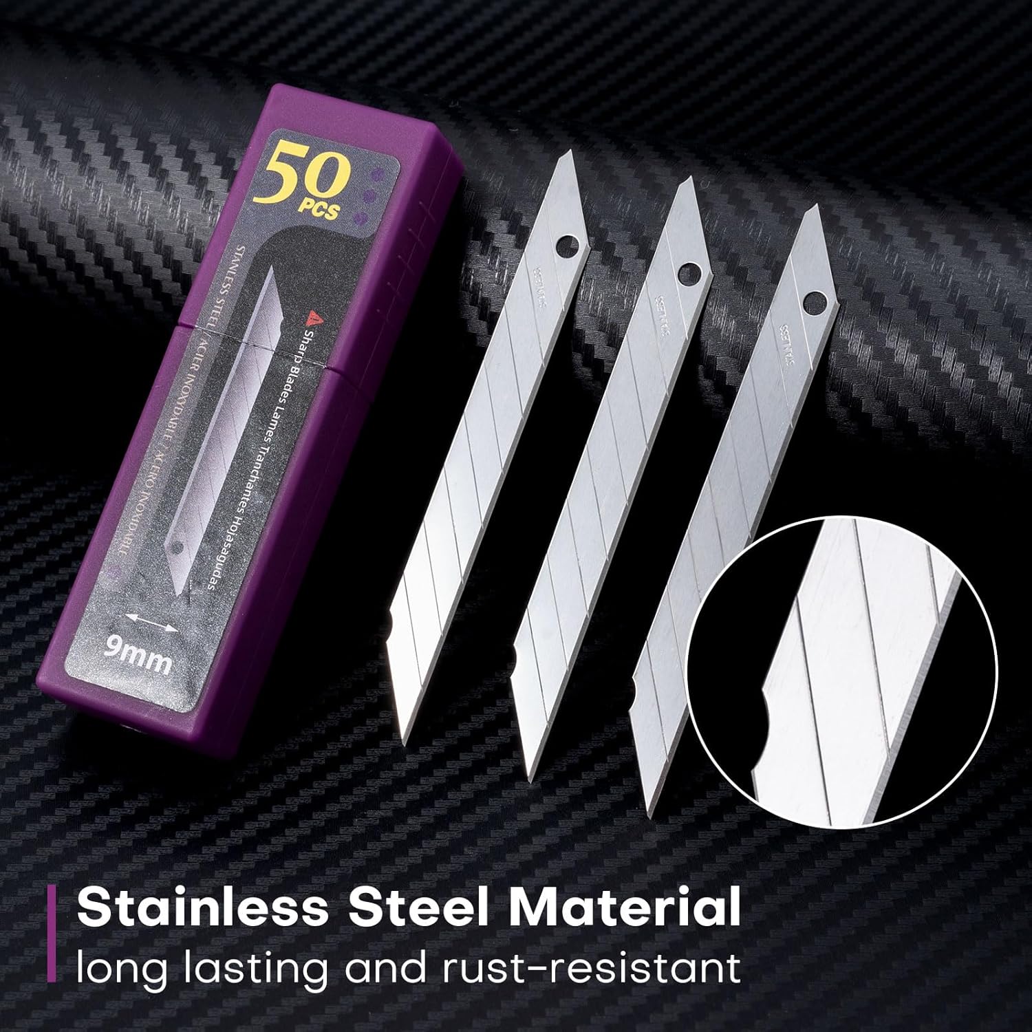 FOSHIO Pisau Pengganti Baja Ta - Hobby Knife Blade ulasan dan harga